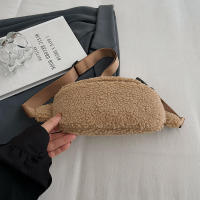 Cintura de felpa de invierno para mujer, bolso de cinturón para teléfono de estilo de diseñador de hombro informal Unisex - details 31