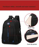 Mochila impermeable para hombre, bolsa de trabajo para ordenador portátil de 15,6 pulgadas, mochila de negocios para colegio uni - details 7