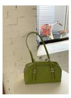 Bolsos de hombro verdes para ir al trabajo para mujer, bolsos de diseñador de lujo, bolso informal de Color puro, bolso con almohada de gran capacidad para axila 2024 - details 10