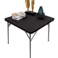 Cubierta cuadrada ajustada, mantel elástico para comedor, cocina, fiesta en casa, funda elástica de LICRA para mesa - details 4