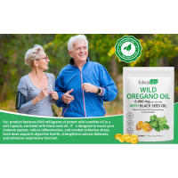 con aceite de semilla negra, cápsulas de 6000 mg orgánicas, cápsulas de suplemento de aceite de orégano, antioxidantes naturales, sin OGM, sin gluten, - details 0
