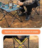 Mesa camping plegable con sillas multifunción familiares party al aire libre pesca - details 8