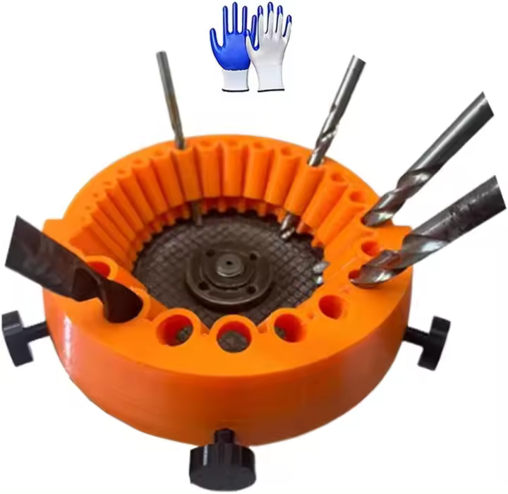 Afilador de brocas, accesorio para afilar brocas eléctricas, amoladora de brocas antigua, amoladora angular de cuchilla gigante para afilar brocas, brocas de 2 a 13 mm para afilar amoladora de 125 mm (1 unidad) - 1