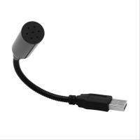 Micrófono de grabación USB portátil omnidireccional, 360 grados, adecuado para PC, portátil, ordenador de escritorio, negro - details 2