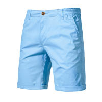 AIOPESON Shorts Para Hombre Algodón 100% Cuello Elasticidad Estilo Casual Verano 10 Colores Pantalones De Playa - details 9