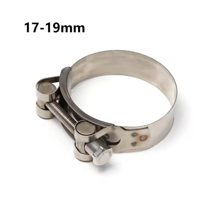 Abrazaderas de manguera de perno en T de escape de soldadura de acero inoxidable, Clip de tubería, herramientas de reparación de Hardware, 1 piezas - 1