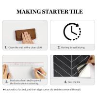 Papel tapiz 3D autoadhesivo duradero, resistente al agua, para decoración del hogar, azulejo de pared a prueba de aceite para cocina y baño - details 2