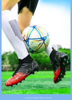 Botas de fútbol para hombre, zapatos de fútbol profesionales FG/TF, botines de tobillo alto para niños pequeños, zapatillas de fútbol para césped, zapatos de entrenamiento de fútbol sala - details 25