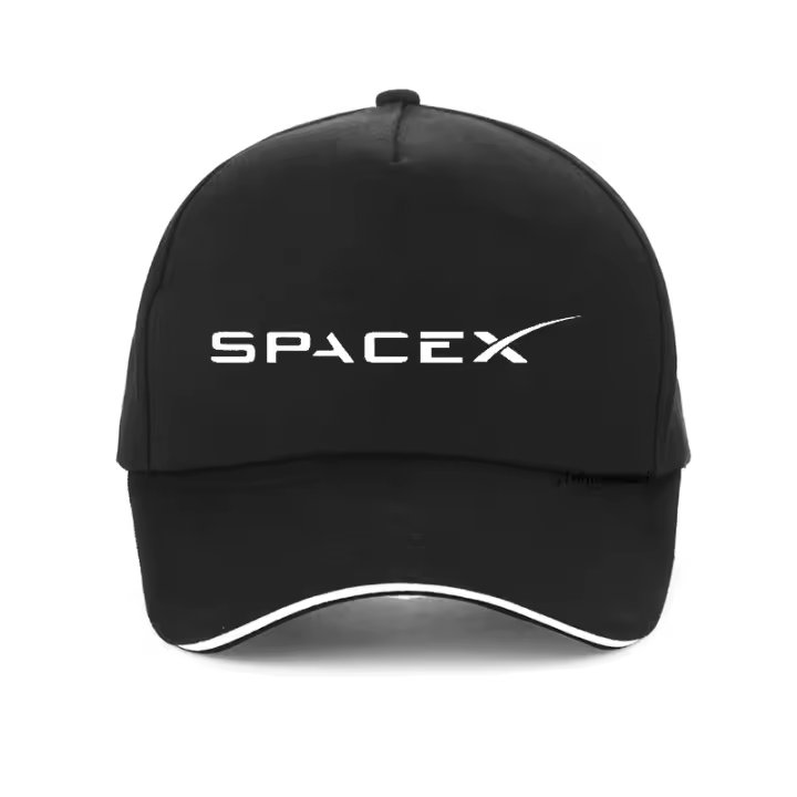 Gorra de Béisbol de Algodón 100% SpaceX Logo Gorra Ajustable Hip Hop para Hombres y Mujeres - 1