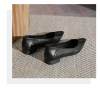 Zapatos de trabajo de suela blanda plana, nuevos zapatos individuales puntiagudos en verano de 2025, cuero suave, parte superior profesional cómoda, zapatos de prueba - details 14