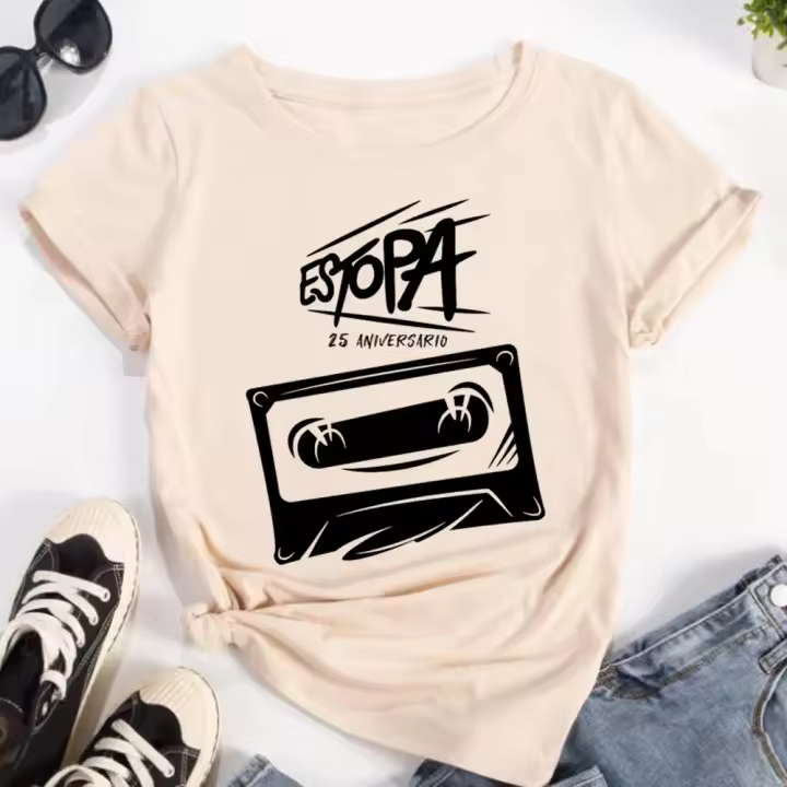 Estopa-camisetas de diseñador para mujer, ropa harajuku, Y2K - 1