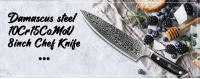 Cuchillo de Cocina Japonesa de Damasco VG10 de 50 Láminas Mango Ultra Afilado de Acero Inoxidable para Chef - details 0
