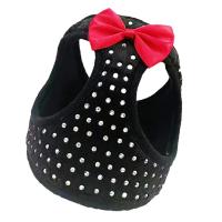 Conjunto de correa de arnés para perro, chaleco con pajarita, decoración de diamantes pequeños, arnés suave para perros pequeños y medianos - details 0