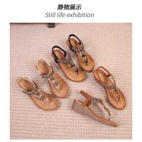 Sandalias Gladiador Mujer con Plataforma |   Zapatos Étnicos Abiertos de Verano 2024, Diseño Elegante para Vacaciones en Playa y Viajes Turísticos - details 27