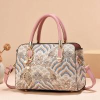 Bolso informal decorativo con estampado a la moda para mujer, bandolera de hombro simple y elegante, mochila de lujo de alta gama - details 2