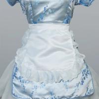 Delantal de cintura estilo camarera, disfraz de Cosplay blanco y negro, delantales de cocina, medio delantal bonito de poliéster, 1 Uds. - details 7