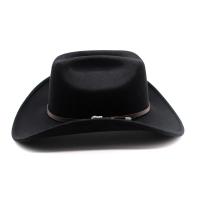 Vintage Western Cowboy Hat For Men's Gentleman Lady Jazz Cowgirl With Leather Wide Brim Cloche Church Sombrero Hombre Caps - details 3
