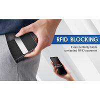 Titular de la tarjeta de visita, PU de cuero tarjeta de visita titular de la tarjeta de bolsillo para hombres o mujeres, RFID Bloqueo de tarjeta de visita portador con cierre magnético - details 2