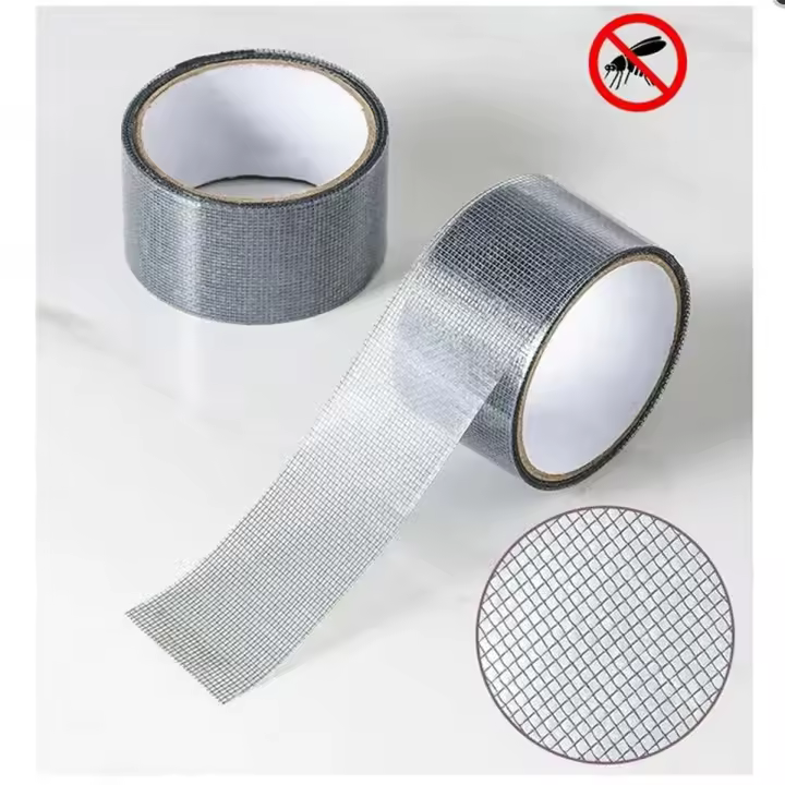 Parche de Reparación para Pantalla de Ventana Herramienta de Malla de Cable de Fibra de Vidrio Impermeable con Adhesivo Fuerte 5*200cm para Rendimiento de Alta Calidad - 1