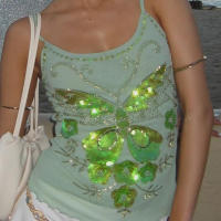 Camiseta sin mangas con purpurina brillante para mujer Y2k, Tops cortos con cuentas de lentejuelas de hadas, camisola sin mangas de varias capas, chaleco de verano, ropa de calle - details 3