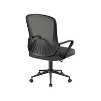 Silla Oficina Ergonómica con Soporte Lumbar, Silla de Escritorio de Respaldo con Reposacabezas y Altura Ajustables, Reposabrazos Abatible, Silla de Ordenador para Oficina en Casa, Gris - details 6