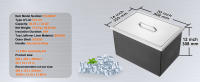 SucceBuy Nevera de hielo con cubierta deslizante, refrigerador comercial de acero inoxidable con cubierta deslizante, tubo de drenaje y tapón, para cocina al aire libre - details 4