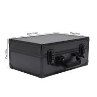 Estuche grande para maquillaje, caja organizadora de cosméticos con luces y espejo, estuche de maquillaje con divisores personalizados, negro - details 1