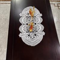 Mantel Ovalado de Crochet Blanco Vintage Pastoral Ideal para Comedor, Cena, Oficina - details 7