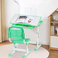 Escritorio para niños y estudiantes, mesa ergonómica y juego de descongelación, con cajón, soporte de lectura, lámpara LED regulable, altura ajustable - details 26