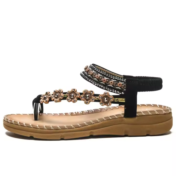 Primavera nuevas sandalias de plataforma de estilo étnico bohemio comodidad de las mujeres - 1
