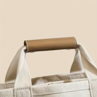 Bolso de mano de lona duradero, ligero, Top abierto con bolsillos, versátil para mamás y moda diaria - details 0