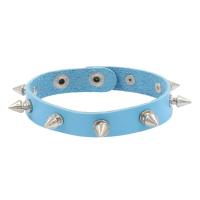 Pulsera gótica con tachuelas y remaches, brazalete negro ajustable de cuero Pu, brazalete Rock Punk - details 6