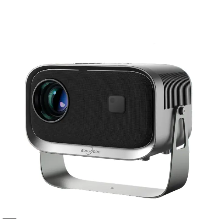 Proyector Mini Portátil  1080P Android WiFi 6 Bluetooth 5.2 4K FHD Native para Exteriores/Hogar con Control Remoto Vibración Visual Cable HDMI y AV Incluido Metal 720P Resolución - 1