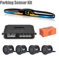 Sistema de Sensor de estacionamiento LED, Kit de pantalla de Monitor Parktronic, retroiluminación, asistente de Detector de respaldo, 4 sondas, nuevo - details 7