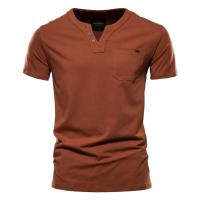 Camiseta informal japonesa de verano para hombre, Camiseta deportiva a la moda, Camiseta ajustada con bolsillo de algodón, camiseta de manga corta para hombre - details 11