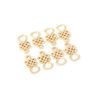 Pulsera de Tirantes Geométricos de Latón Dorado 18K Clasps para Hacer Joyería DIY - details 130
