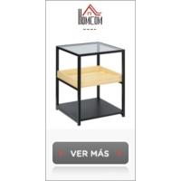 Auxiliares de Salón Modernas Mesas de Centro Redondas con Tapa Extraíble y Estructura Metálica para Dormitorios Ø40x45 cm y Ø35x40 cm Blanco - details 7
