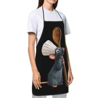 Unisex Ratatouille Remy con cuchara delantal adultos mujeres hombres Chef Tablier cocina para cocinar película animada pintura - details 2