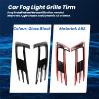 Parachoques de coche negro brillante, luz antiniebla, cubierta de rejilla, embellecedor, para Golf 7, MK7, 2013-2017 - details 4