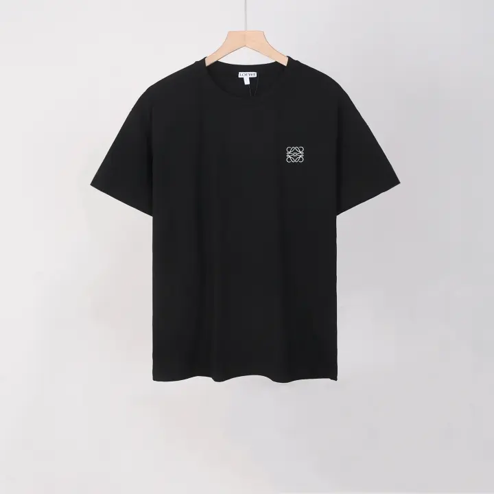 Camiseta Casual de Verano para Hombres Algodón Puro, Cuello Redondo, Manga Corta, Moda de Pareja Americana - 1