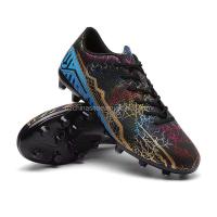 Tacos de fútbol descalzos de cuero genuino, plantilla de TPU de malla superior personalizable, tallas estadounidenses al por mayor para invierno y primavera, nuevo diseño 2024 - details 3