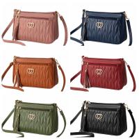 Bolso cruzado de gran capacidad para mujer, decoración con borlas, bolso de hombro con entramado y cremallera, bolso de bolsillo, bandolera de cuero de PU - details 1