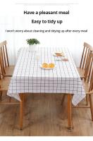 Mantel de Mesa PEVA Impermeable y Resistente al Aceite Diseño a Cuadros Negro y Blanco para Fiestas y Picnics al Aire Libre - details 1