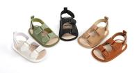 Sandalias De Verano Para Bebé Meckior Zapatos Para Niños Y Niñas Cuero PU Suela De Goma Antideslizante Primera Zapatilla Unisex 0-18M - details 2