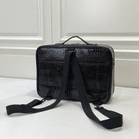 Bolsa de cosméticos impermeable con patrón de cocodrilo para mujer, estuche de maquillaje de tatuaje de viaje de gran capacidad, PU, nuevo - details 1