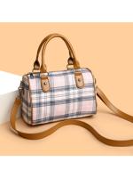 BINGMEI Moda gran Capacidad A Cuadros Bolso de las Mujeres nuevo Estilo Universitario Clase Commuter Bolsa de Hombro Multifuncional Barril Mochila - details 1