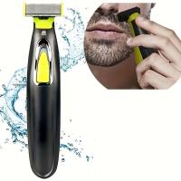 Afeitadora eléctrica portátil para hombres y mujeres, recortadora de cuerpo completo, cuchilla en forma de T USB, afeitadora para Barba, axila, pierna, pecho, depilación - details 4