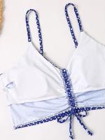 Conjunto de Bikinis de cintura alta para mujer, bañadores trenzados, traje de baño para mujer, microbikinis de realce, ropa de playa a la moda 2023 - details 16