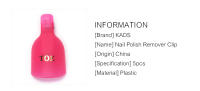 KADS Kit de herramientas para manicura, Set de 5 unidades para quitar esmalte de Gel, reutilizable, color rosa - details 1