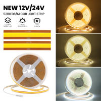 Cinta de Luz LED COB 12V 24V 8MM PCB con Conector DC Ajustable Luz Lineal de Alta Densidad para Decoración de Habitación Marca XUNATA - details 1